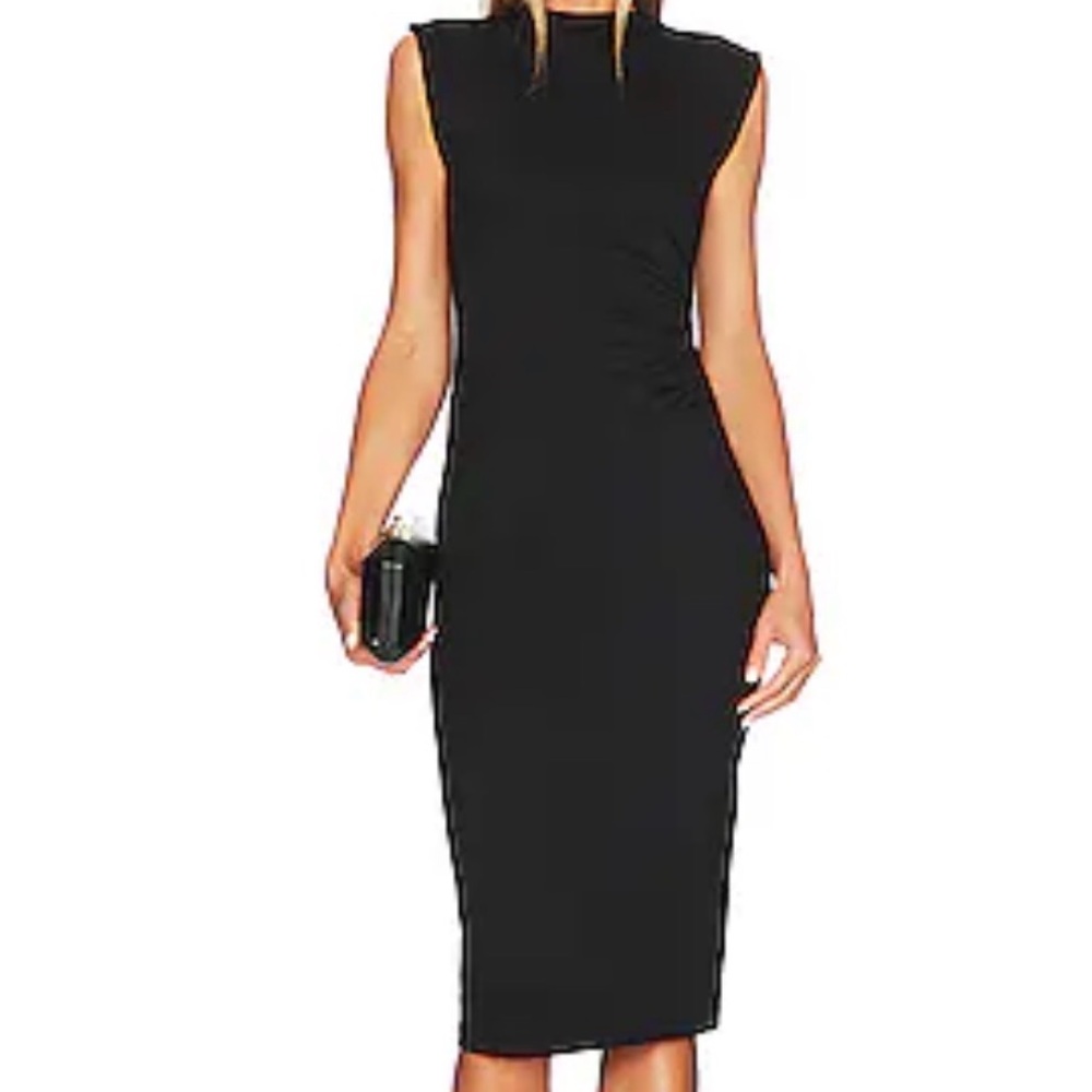Diane Von Furstenberg Black Midi Dress